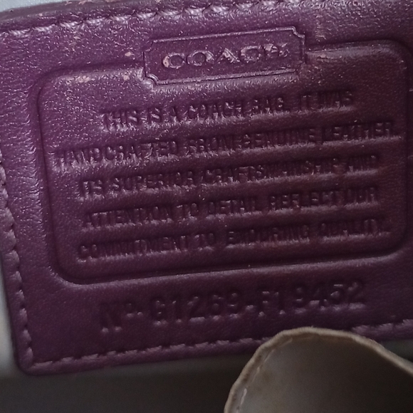 Rare Coach Ashley Purple‎ Bag - Picture 7 of 7
